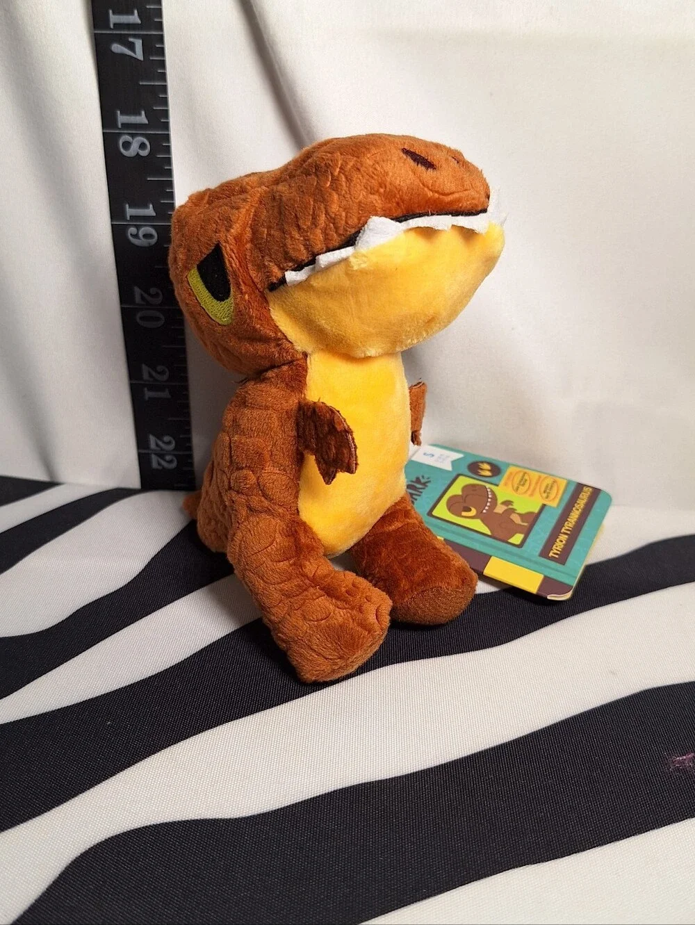 NWT Bark Tyron Tyrannosaurus And Stella Stegosaurus Dog Toys, 2 Pack, S